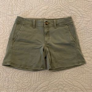 Green American Eagle Chino Shorts